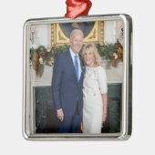 Vrolijk kerstfeest, President Joe Biden en 1st Lad Metalen Ornament (Links)