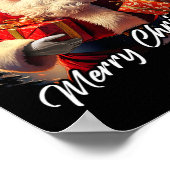 Vrolijk Kerstfeest - President Trump Santa Funny G Poster (Hoek)