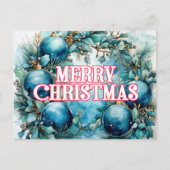 Vrolijk kerstfeest | PRETTIGE FEESTDAGEN Briefkaart (Voorkant)