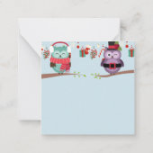 Vrolijk kerstfeest/Prettige feestdagen eigenaar Notitiekaartje (Achterkant)