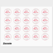 Vrolijk kerstfeest/Prettige feestdagen Gift Sticke Ronde Sticker (Vel)