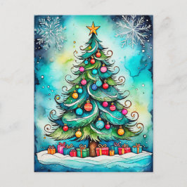 vrolijk kerstfeest prettige feestdagen | iedereen briefkaart