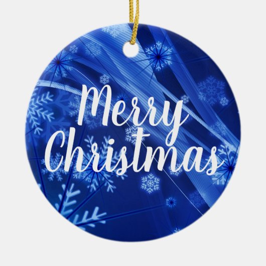 Vrolijk kerstfeest Prettige feestdagen kerstversie Keramisch Ornament (Voorkant)