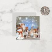 Vrolijk kerstfeest/Prettige feestdagen Notitiekaartje (Voorkant / Achterkant in situ)