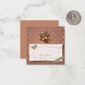 Vrolijk kerstfeest/Prettige feestdagen Notitiekaartje (Voorkant / Achterkant in situ)