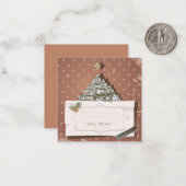 Vrolijk kerstfeest/Prettige feestdagen Notitiekaartje (Voorkant / Achterkant in situ)