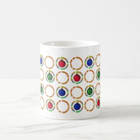 Vrolijk kerstfeest Prettige feestdagen ons eerste Koffiemok (Center)