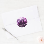 Vrolijk kerstfeest Prettige feestdagen van drift P Ronde Sticker (Envelop)