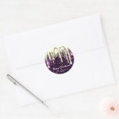 Vrolijk kerstfeest Prettige feestdagen van GoldDri Ronde Sticker (Envelop)
