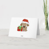 Vrolijk kerstfeest Puppies Feestdagen Kaart (Achterkant)