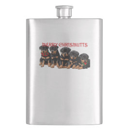 Vrolijk kerstfeest Puppies feestelijk Flacon