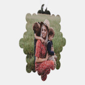 Vrolijk kerstfeest Puppies Ornament Kaart (Rechts)