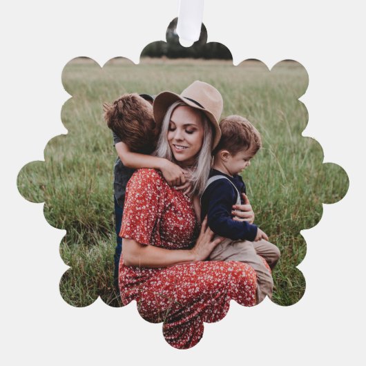 Vrolijk kerstfeest Puppies Ornament Kaart (Voorkant)