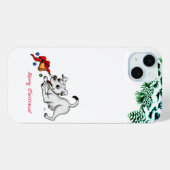 Vrolijk kerstfeest! Puppy met Bell en Ball Case-Mate iPhone Case (Achterkant (horizontaal))