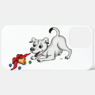 Vrolijk kerstfeest! Puppy met Bell en Ball Case-Mate iPhone Case