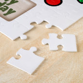 Vrolijk kerstfeest Puzzle Jolly Holiday Trees Cher Legpuzzel (Zijkant)