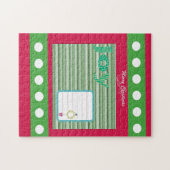 Vrolijk kerstfeest Puzzle-kerstfeest Legpuzzel (Horizontaal)