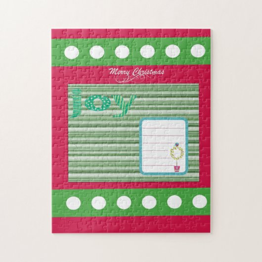 Vrolijk kerstfeest Puzzle-kerstfeest Legpuzzel (Verticaal)