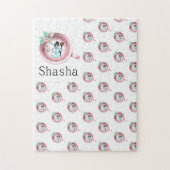 Vrolijk kerstfeest Puzzle-kerstman Legpuzzel (Verticaal)