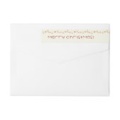 Vrolijk kerstfeest Quiet Natuur Adres Label (Achterkant)