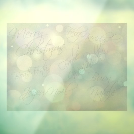 "Vrolijk kerstfeest" Raamsticker (Vel 3)