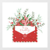 Vrolijk kerstfeest raamsticker (Vel)