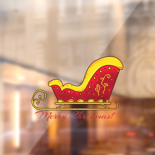 Vrolijk kerstfeest raamsticker (Vel 2)