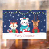 Vrolijk kerstfeest raamsticker (Vel 2)