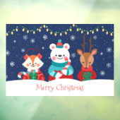 Vrolijk kerstfeest raamsticker (Vel 3)