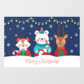Vrolijk kerstfeest raamsticker (Vel)