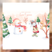 "Vrolijk kerstfeest" Raamsticker (Vel 2)