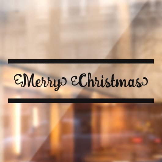 Vrolijk kerstfeest raamsticker (Vel 2)