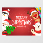 "Vrolijk kerstfeest" Raamsticker (Vel)