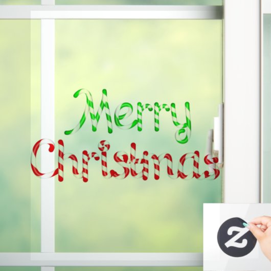 Vrolijk kerstfeest raamsticker (Huis)