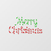Vrolijk kerstfeest raamsticker (Vel)