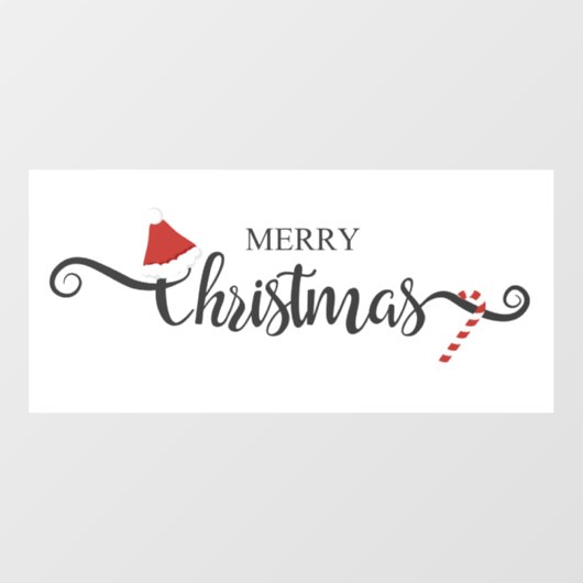 Vrolijk kerstfeest  raamsticker (Vel)