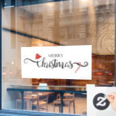 Vrolijk kerstfeest  raamsticker (Cafe Raam)