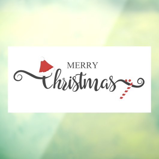 Vrolijk kerstfeest  raamsticker (Vel 3)