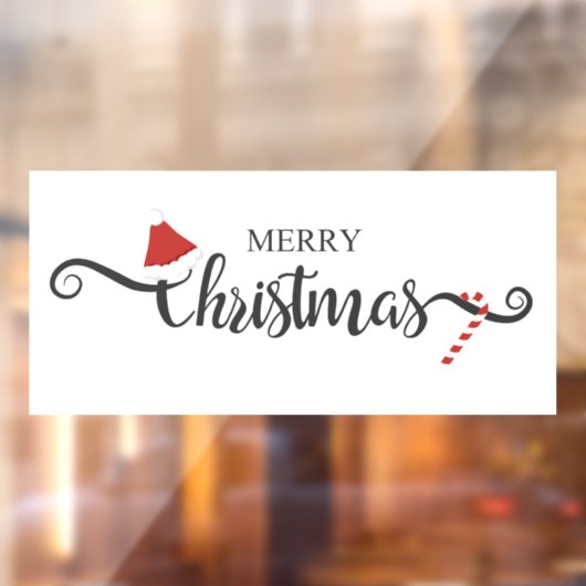 Vrolijk kerstfeest  raamsticker (Vel 2)