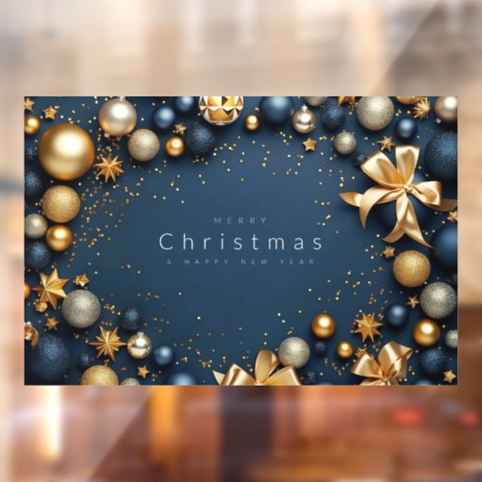 "Vrolijk kerstfeest" Raamsticker (Vel 2)