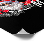 Vrolijk Kerstfeest Race Auto Xmas Racing Santa Cla Poster (Hoek)