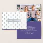 Vrolijk kerstfeest. Real Folie kerstfotokaarten Folie Kaarten (Display)