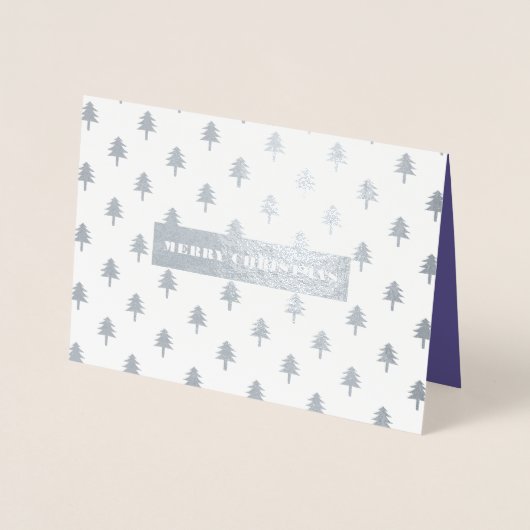 Vrolijk kerstfeest. Real Folie kerstfotokaarten Folie Kaarten (Voorkant)