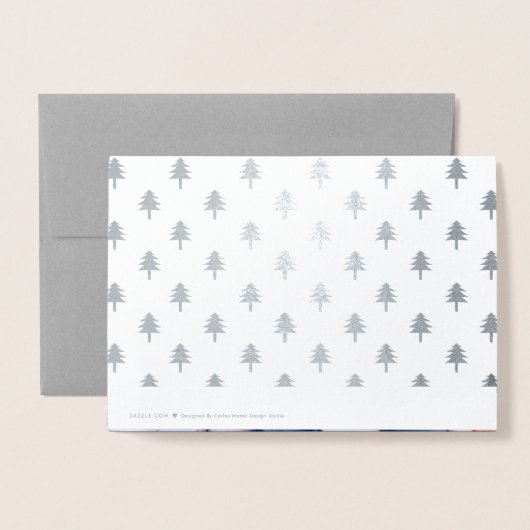 Vrolijk kerstfeest. Real Folie kerstfotokaarten Folie Kaarten (Met envelop)