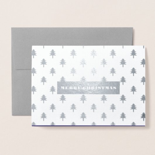 Vrolijk kerstfeest. Real Folie kerstfotokaarten Folie Kaarten (Voorkant met envelop)