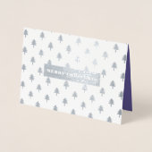 Vrolijk kerstfeest. Real Folie kerstfotokaarten Kaarten (Voorkant)