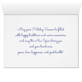 Vrolijk kerstfeest. Red Cardinals Custom Holiday K (Binenzijde Horizontaal (Onderkant))