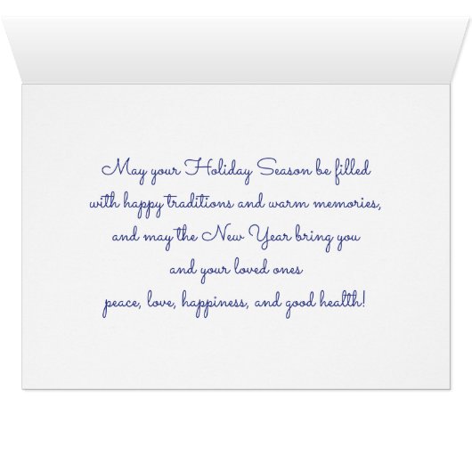 Vrolijk kerstfeest. Red Cardinals Custom Holiday K (Binenzijde Horizontaal (Onderkant))