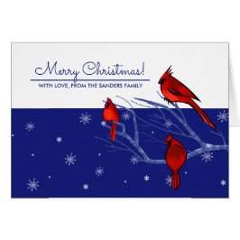 Vrolijk kerstfeest. Red Cardinals Custom Holiday K