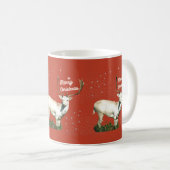 Vrolijk Kerstfeest Red Deer Mok (Voorkant rechts)